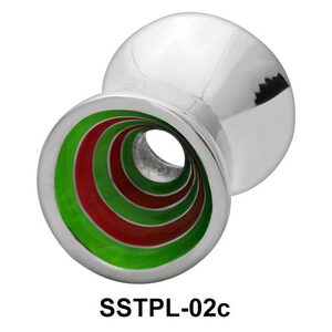 Colorful Spirals Plugs and Tunnels SSTPL-02c